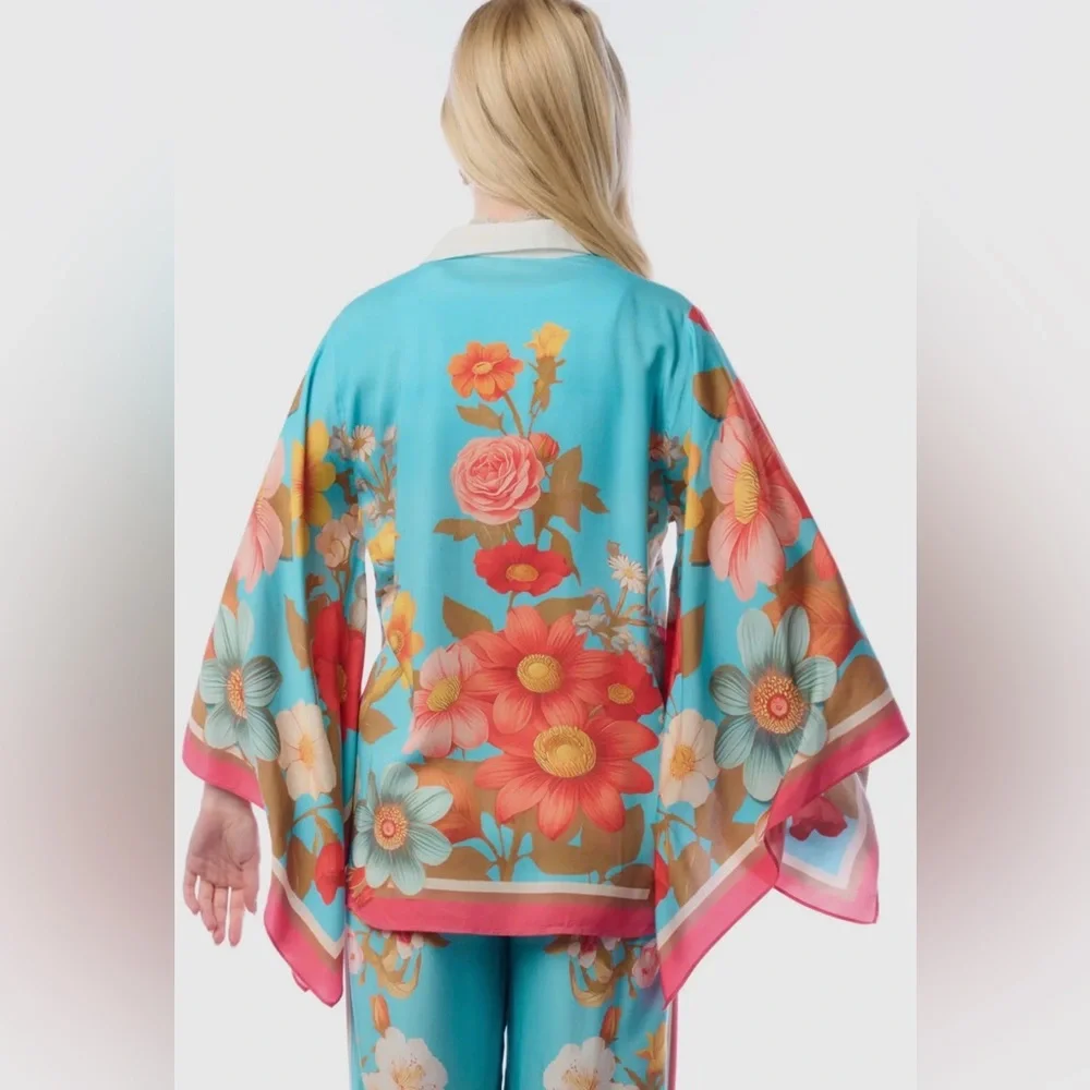 NWT‎ Aratta Floral Garden Set L Top & Pants